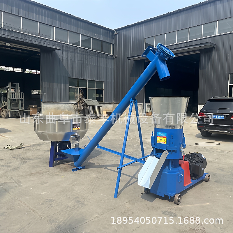 饲料颗粒机造粒制粒机柴油家用鸡鸭猪兔牛羊养殖小型机械干湿两用