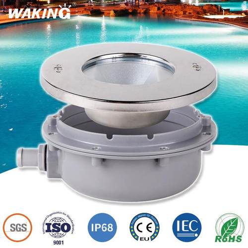 LED游泳池水底灯高端12V水下灯rgb七彩遥控全不锈钢316泳池灯具