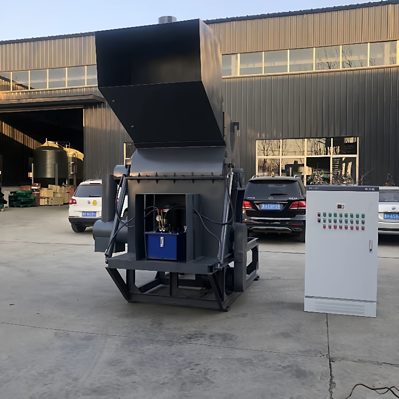 自动液压开盖木材粉碎机大型秸秆玉米芯粉碎机拖挂式树枝粉碎机