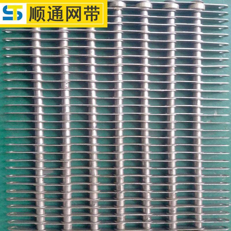 不锈钢热处理金属网带快递物流分拣输送带果蔬清洗机传送眼睛网带