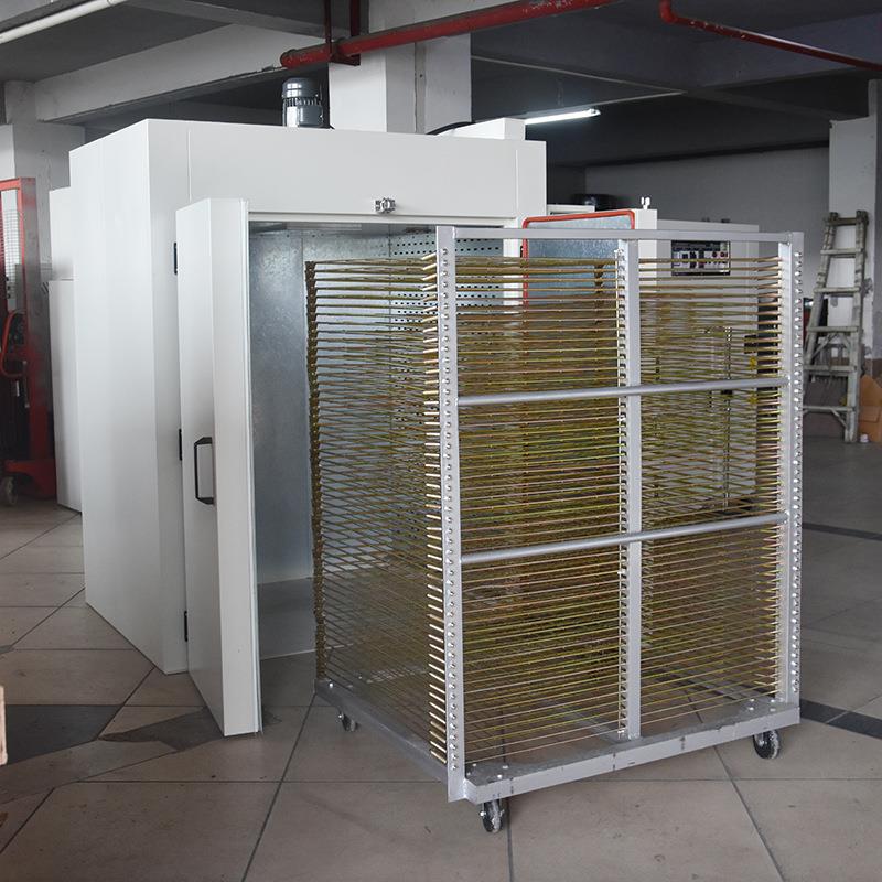 千层架丝印温度均匀烘箱热风循环节能干燥台车式烤箱智能温控炉