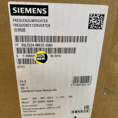 6SL3224-0BE32-2UA0西门子全新功率模块240议价