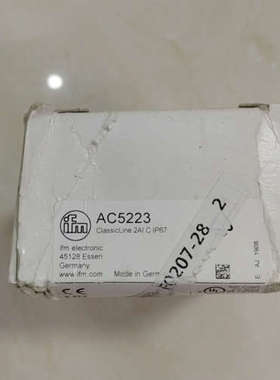 易福门 AC5223全新原装进口带包装数量就一个，单价720议价