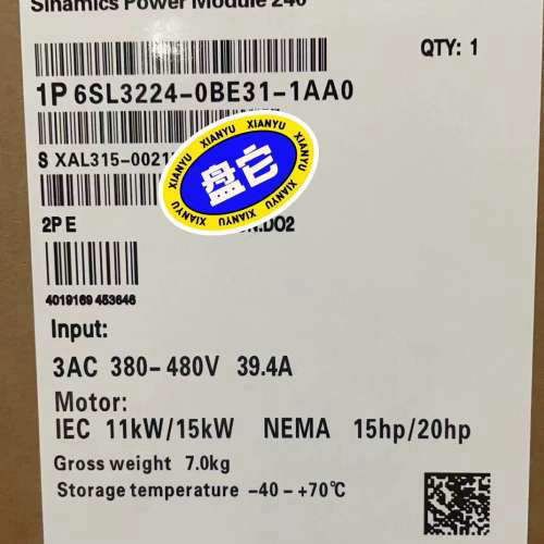 6SL3224-0BE31-1AA0西门子变频器功率模块PM议价