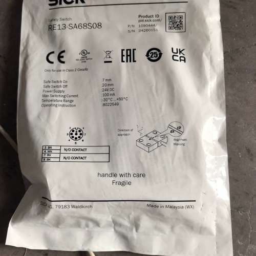 SICK西克磁性安全开关RE13-SA68S08    RE议价