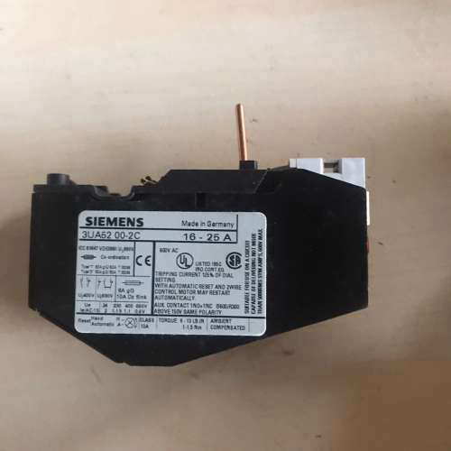 西门子原装热过载继电器3UA52 00-2C，16-25A未议价