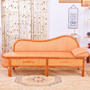 真藤贵妃床美人榻贵妃椅简约编织沙发睡床躺床客厅家具太妃椅躺椅