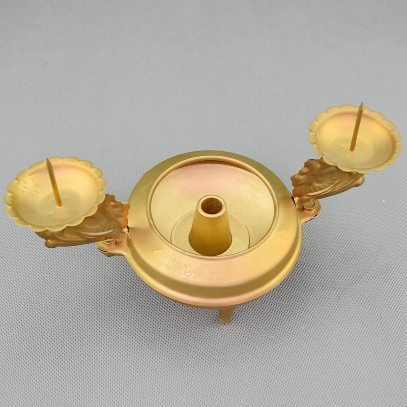 合金两用传统香炉m蜡烛台中式香插香炉摆件家用供佛祈福拜神香炉