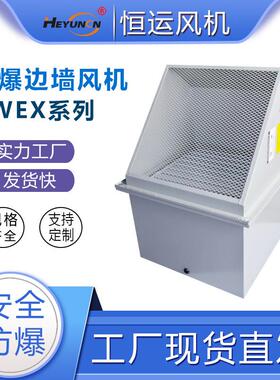 BWEX防爆边墙排风机带百叶WEX边墙通风方形壁式轴流风机带防虫网