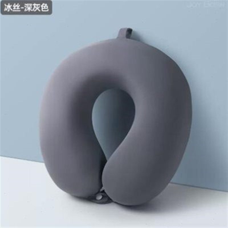 U型枕记忆棉颈枕可爱旅行午睡护颈枕头u形脖枕飞机汽车纯色靠枕