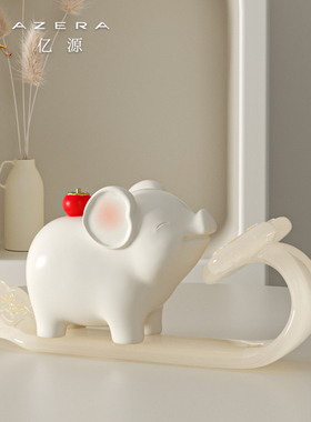 诸事如意创意摆件客厅电视柜酒柜玄关寓意好家居装饰乔迁新家礼品