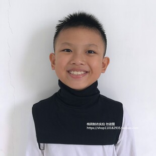 儿童高领假领子男童纯棉打底假衣领毛衣领女童宝宝秋冬保暖围脖领