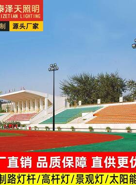 球场灯户外6米8米球场led灯篮球场羽毛球场中杆灯双头球场灯