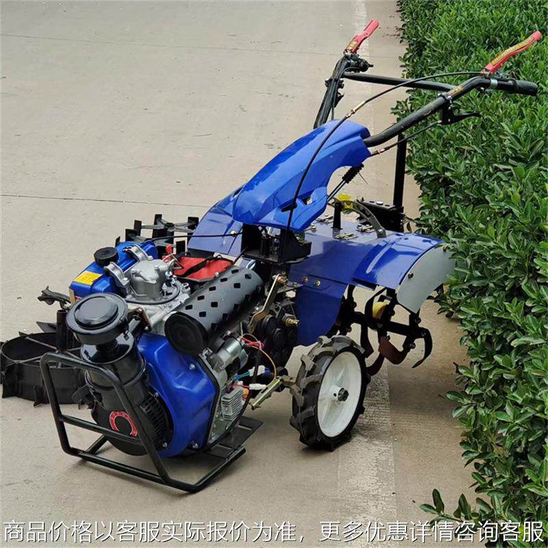 工厂热销水旱两用柴油微耕机 打田松土旋耕机 后旋松土耕地机
