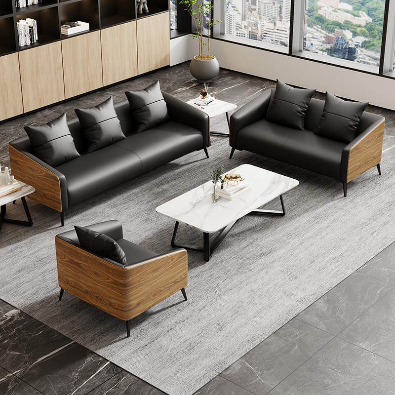 办公沙发茶几组合小型商务简约现代接待会客办公室休息区小沙发皮,商业/办公家具,沙发,淘宝优惠券,粉丝福利购,淘宝优惠卷