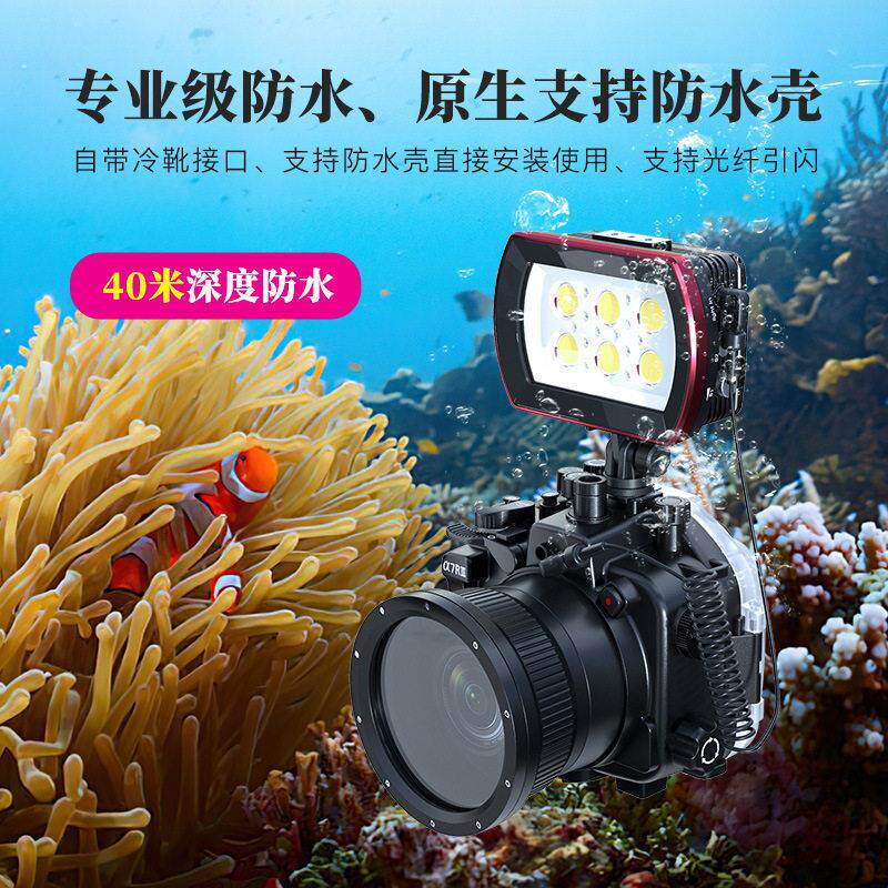 海蛙专业潜水补光灯60M深潜水下摄影引闪灯户外高亮LDE照明补光灯