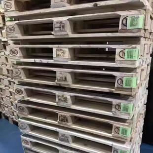 实木托盘超市胶合仓库栈卡板正方形加高仓储机场叉车木质卡板