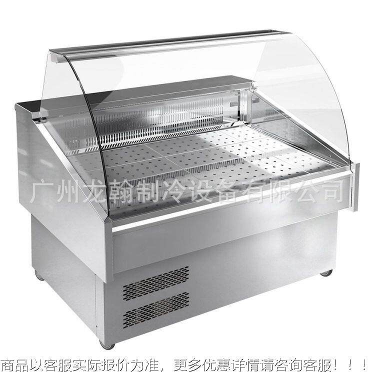 用617卧海鲜展示柜式保商鲜冷箱藏冷冻大冰鲜鱼售卖柜