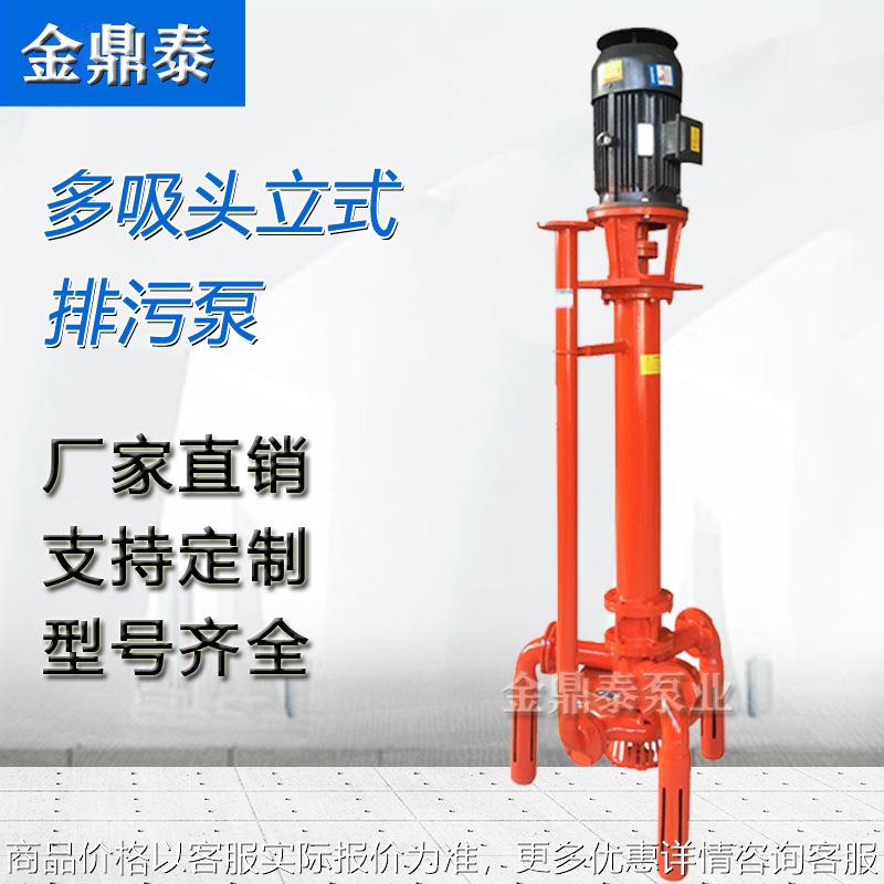 多吸头排污泵 电厂排污 立式防淤排污泵 大流量无堵塞