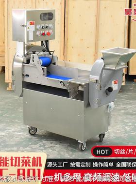 切机菜食堂Q餐厅用YC-801 瓜果菜切丝切丁多功能商用双头切菜136