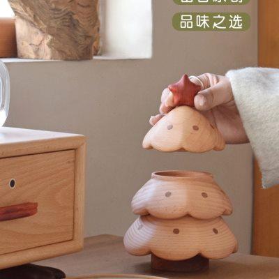 山舍｜圣诞树收纳盒 实木桌面摆件 送朋友闺蜜创意礼物圣诞节