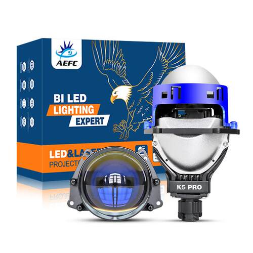 新款K5PRO LED双光透镜3寸激光大灯效果65W 汽车LED透镜无损H4