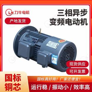 减速机风机水泵YE2变频调速异步电动机三相380V变低减速电机铜芯