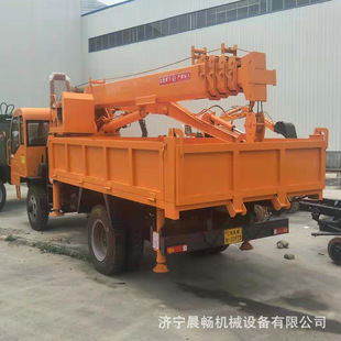 液压四不像吊车厂 销售四不像随吊车 6吨小型起重机船吊吊臂现货