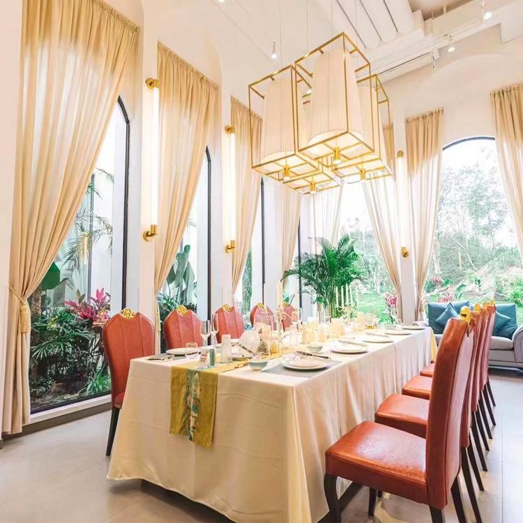 工厂生产木骨架多功能橙色成人可以现代简约欧美式餐厅餐椅