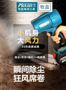 德国大功率暴力吹风机工业无刷锂电鼓风机暴风枪强力吹灰尘水树叶