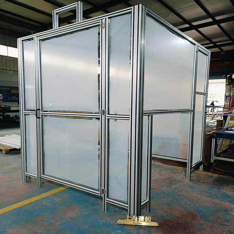设备防护罩框架4040铝型材可用于搭建移动平台铝合金机械外罩设计