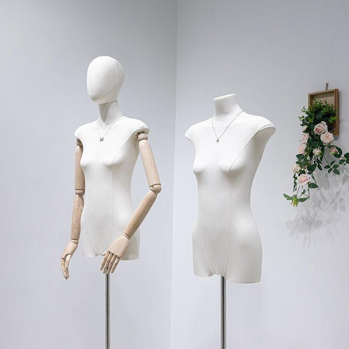 模特展示架女装服装店专用扁身人台女装店橱窗假人偶半身人形衣架