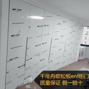 上海市千年舟pet肤感高光enf级柜门定制衣柜整体橱柜餐柜门定制安