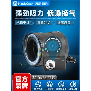 宏冠风管风机小型高速通风机工业直流排风机家用大吸排风机