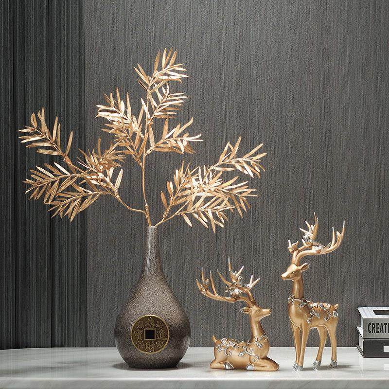 新中式招财花瓶摆件高端风格电视柜禅意创意小茶几家居前台装饰品,家居饰品,装饰摆件,淘宝优惠券,粉丝福利购,淘宝优惠卷