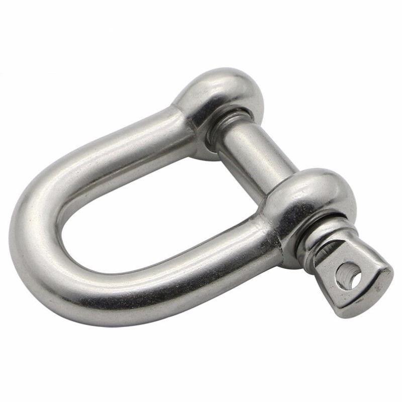 艾科堡不锈钢卸扣2T承重U型M20起重吊环马蹄卸扣卡扣AKB-XK-07