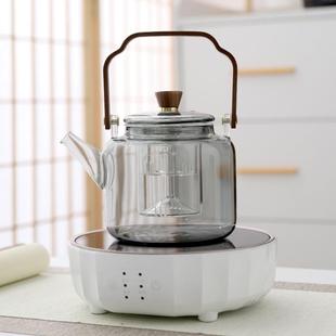 茶炉 摩卡智能电陶炉办公室内煮茶器手冲泡双阀咖啡壶静音触控式