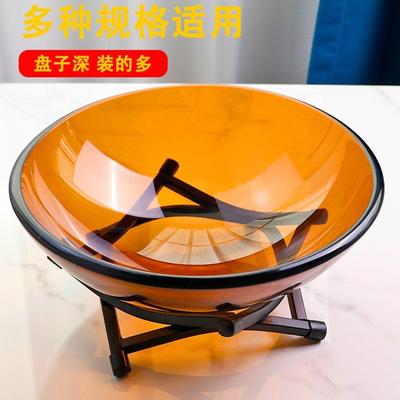 玻璃果盘水果展示商用盘自助餐刺身盘沙拉凉菜创意架子钢化高级碗