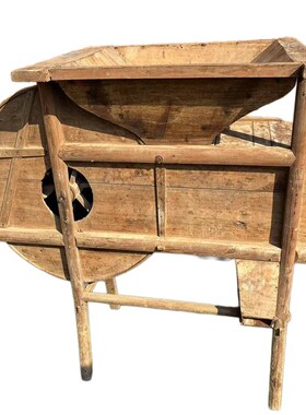 农耕农具b文化老物件装饰摆件民俗怀旧老旧木耙木犁农家院影视道