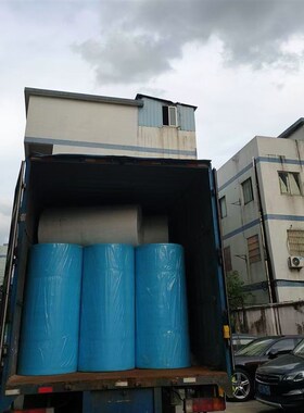 超薄7克a服装裁床裁剪隔层隔色蓝色白色不织布衬纸不褪色透气整卷