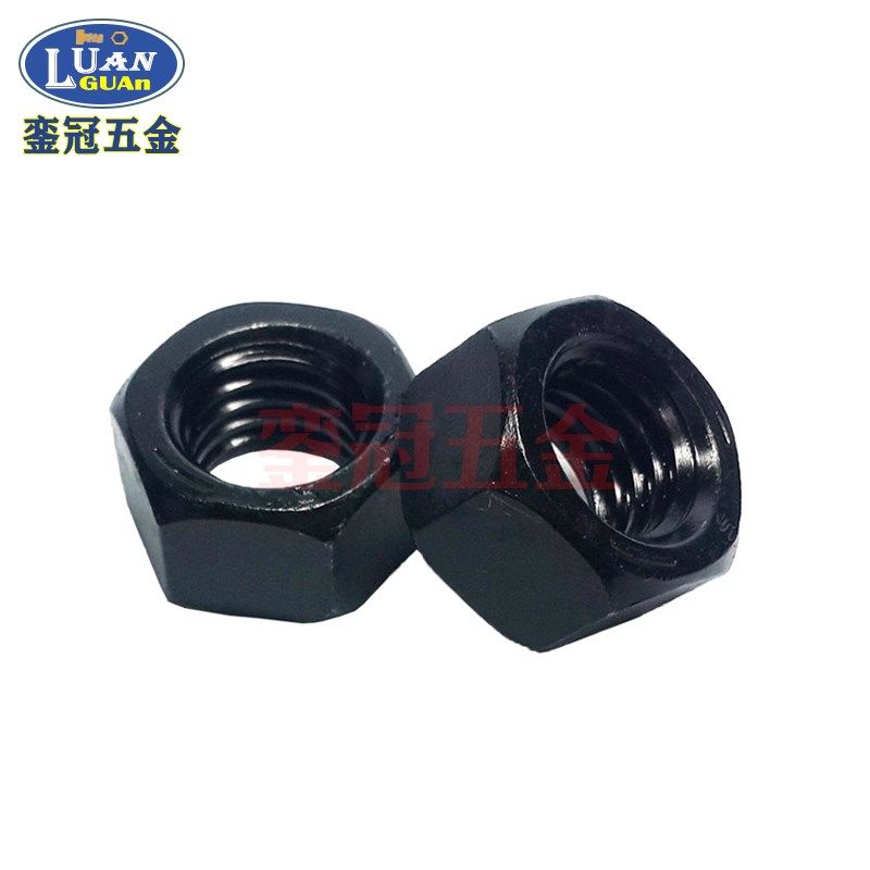 现货发黑高强度英美制六角螺母3/8镀锌细牙扣螺帽1/S2 重型加厚5/