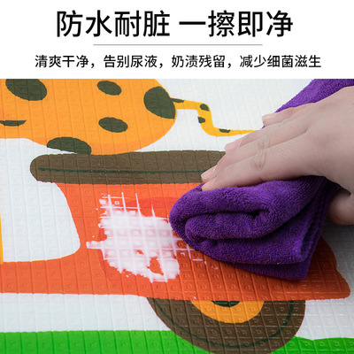 加厚3厘米无包边婴儿童防v摔地垫飘窗客厅泡沫爬行垫家用宝宝地垫