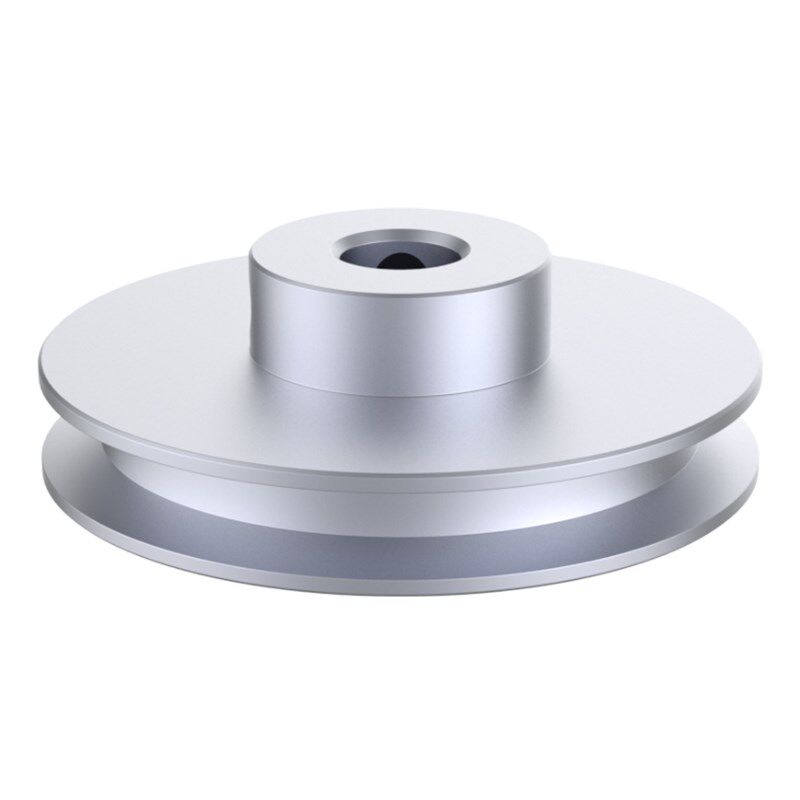 皮带轮配件6毫米PmU橡胶圆带铝合金单槽主轴电机动力传动带皮带盘