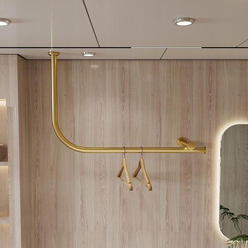 不锈钢电镀亚朵酒店挂衣架酒店宾馆浴室毛巾杆公寓U民宿客房挂衣