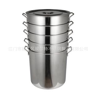 商用亮光不锈钢汤桶家用饭店储水桶厨房储物多用汤锅卤水锅