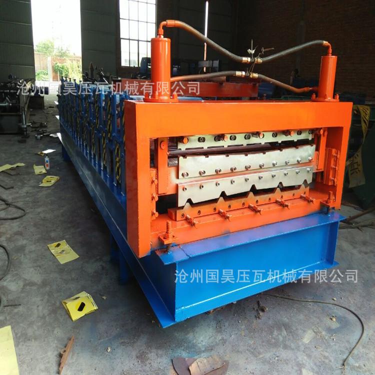 双层压瓦机840/900型压瓦机全自动屋顶瓦彩钢瓦设备国昊冷弯机