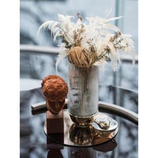 轻奢客厅电视柜家居花艺花器现代玻璃花瓶摆件样板间茶几组合装饰