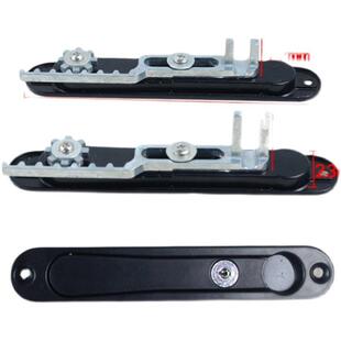 金刚网窗手柄锁与钥匙隐藏手柄平门窗联动手柄低平单边齿轮锁