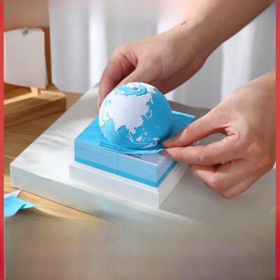 2025新纸雕刻地球桌面日历办公室办公桌可以手工撕扯定制礼物生日