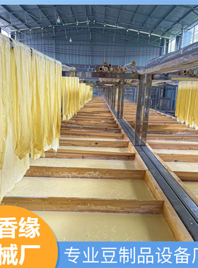 半自动腐竹机日产400斤手工揭皮腐竹生产线小型做腐竹设备